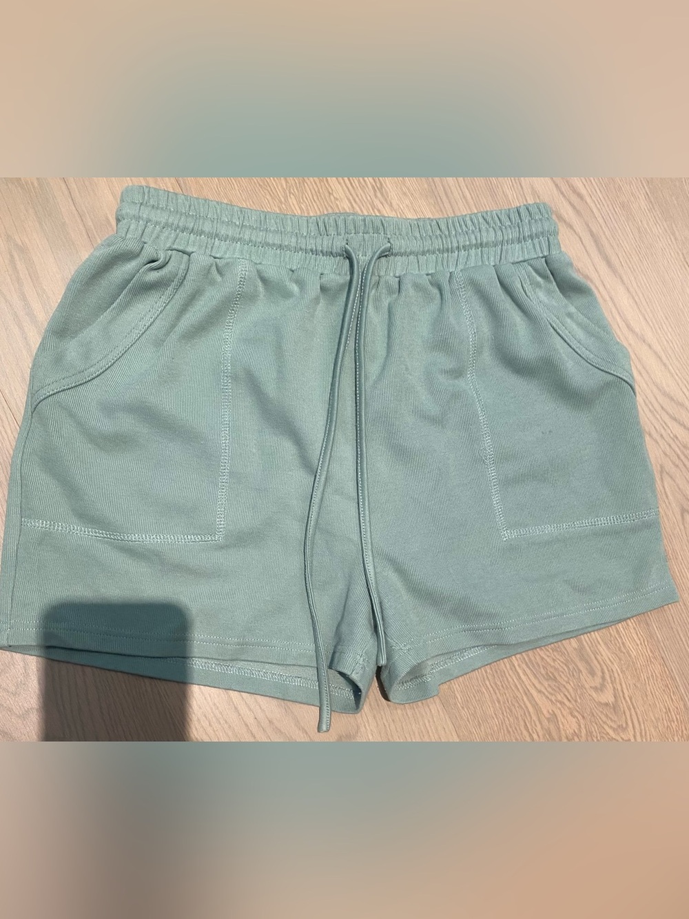 Women's Sage Green Drawstring Lounge Shorts